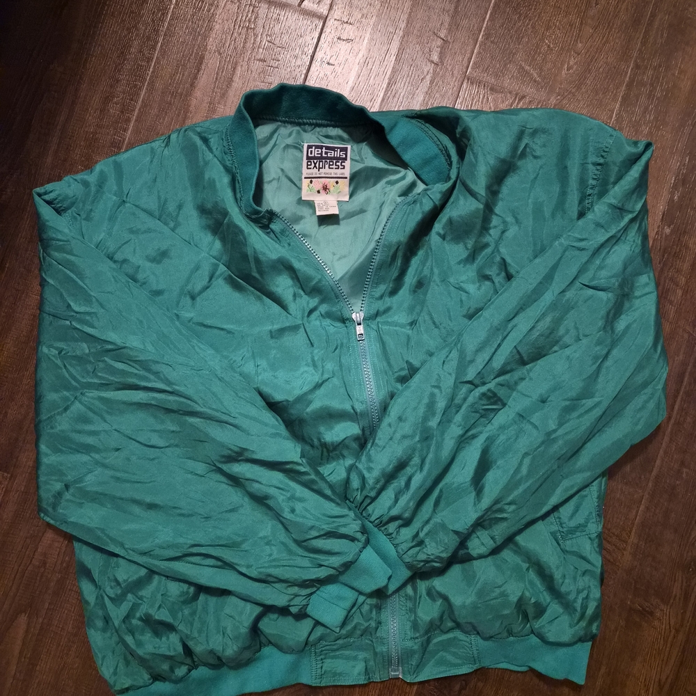 Teal Details Express Windbreaker Jacket